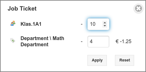 Job Tickets: Transactions