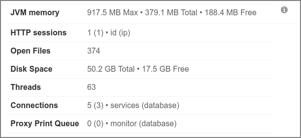 Admin Web App: Dashboard - Technical Information