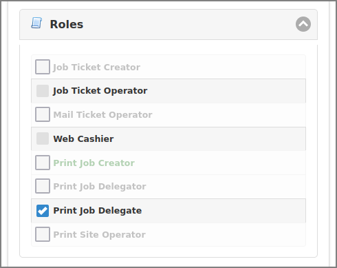 Admin Web App: Edit User - Roles