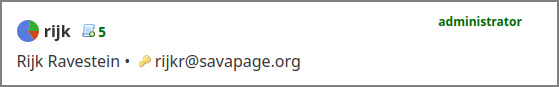 Admin Web App: User - List Item - PGP Key