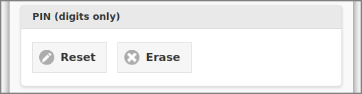 Admin Web App: Internal User - PIN Actions