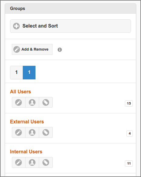 Admin Web App: User Group - List