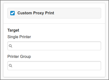 Admin Web App: Devices - Terminal - Custom Proxy Print