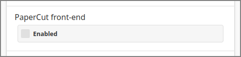 Admin Web App: Proxy Printer - PaperCut front-end