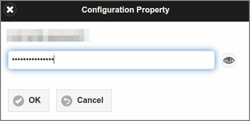 Admin Web App: Configuration Property - Edit Secret