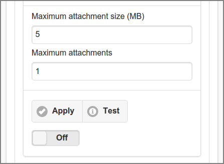 Admin Web App: Options - Mail Print (Attachments)