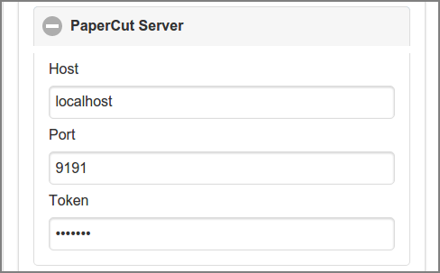 Admin Web App: Options - PaperCut Server