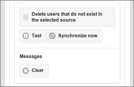 Admin Web App: Options - User Creation - Synchronize