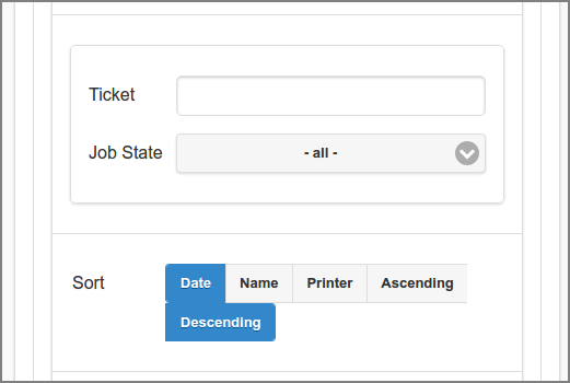 Admin Web App: Documents - Select and Sort - Ticket