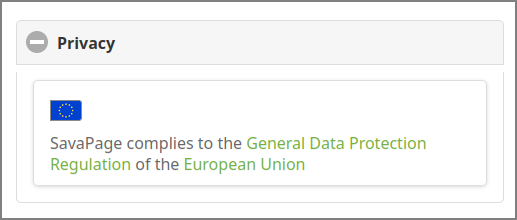 Admin Web App: About - Privacy