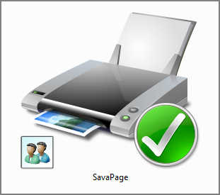 SavaPage Shared Local Printer on Windows