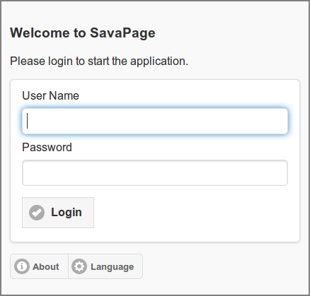 Web App: Login Dialog