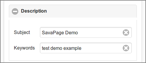 User Web App: PDF - Description