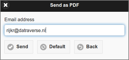 User Web App: PDF - Send