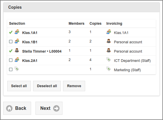 User Web App: Print Delegation Copies