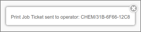 User Web App: Print - Job Ticket - Sent