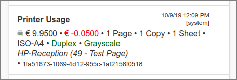 User Web App: Log - IPP Routing Transaction