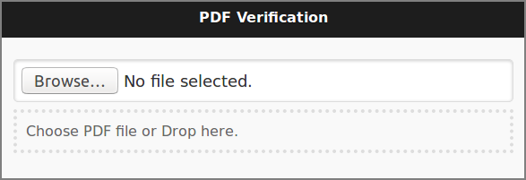 PDF/PGP Verification - Upload